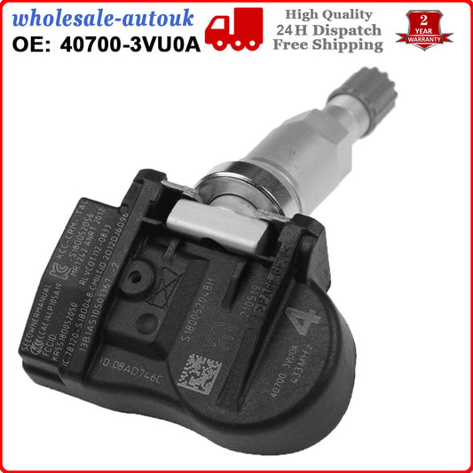 for Nissan for Renault WHEEL CAR TPMS TIRE PRESSURE SENSOR 407003VU0A Monitor System