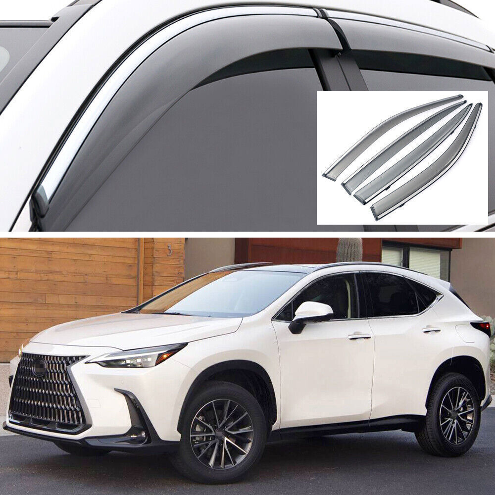 4X Window Deflector Visors Rain Vent Shade for 22-24 for Lexus NX 250/350/350h/450h+