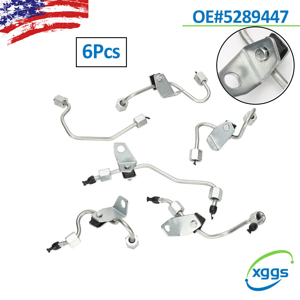 6-Piece Diesel Fuel Injection Line Kit for Dodge for Ram 5.9L 2003-2009 5289447