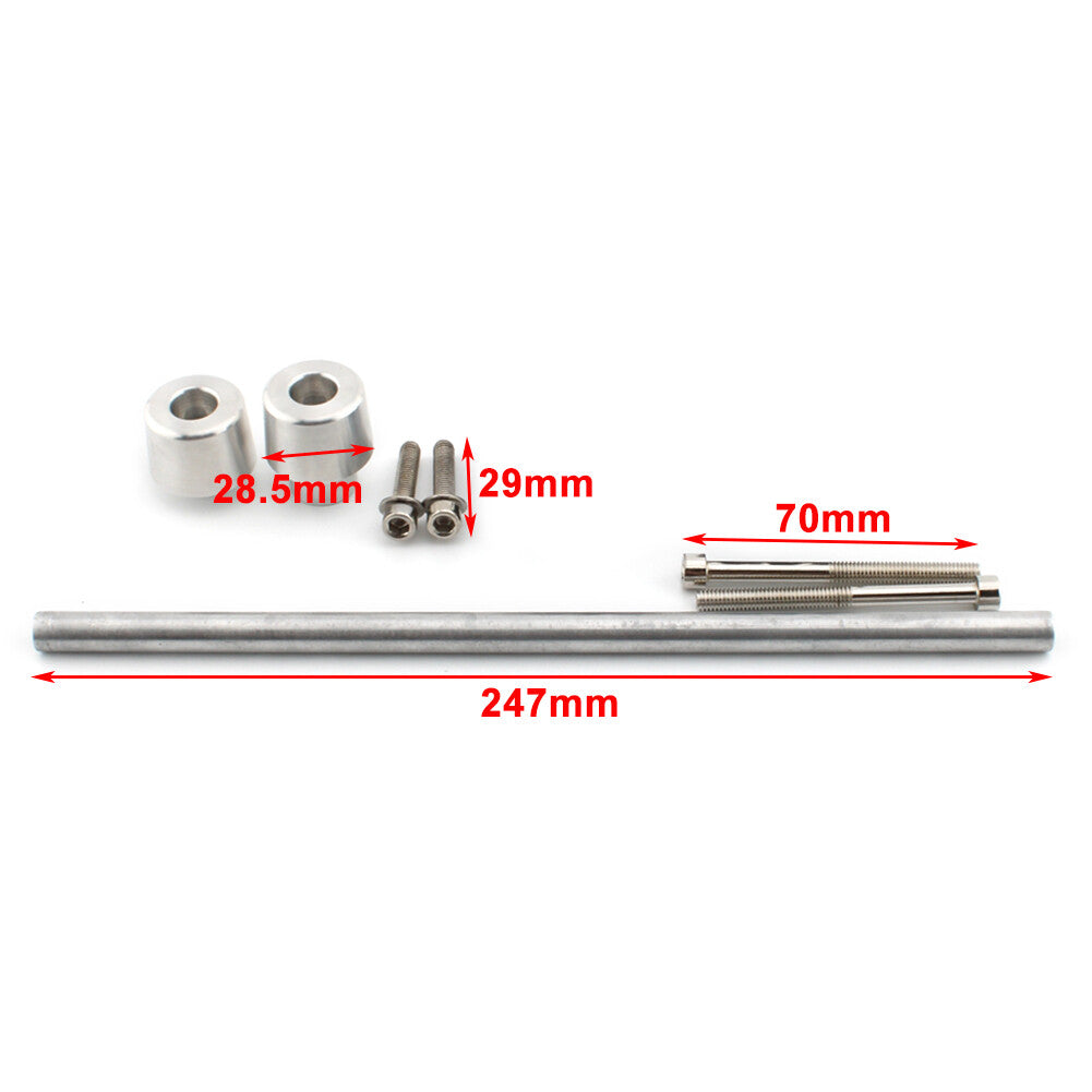 Motorcycle Front Axle Nut Covers Caps Installation Kit for Harley Davidson