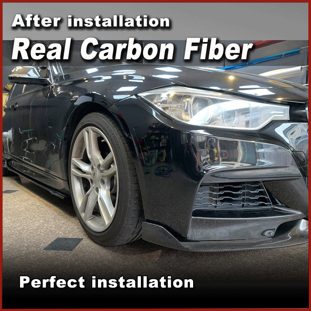 Fit for BMW F30 F31 F35 M-Tech Bumper 13-18 REAl Carbon Front Chin Lip Spolier