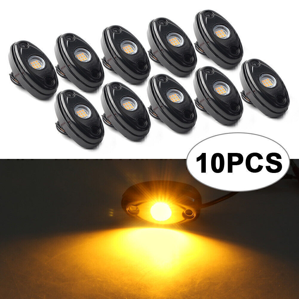 Gelbe LED Rock Lamp f¨¹r for JEEP ATV Off-Road LKW Unterbau Trail Rig Bar