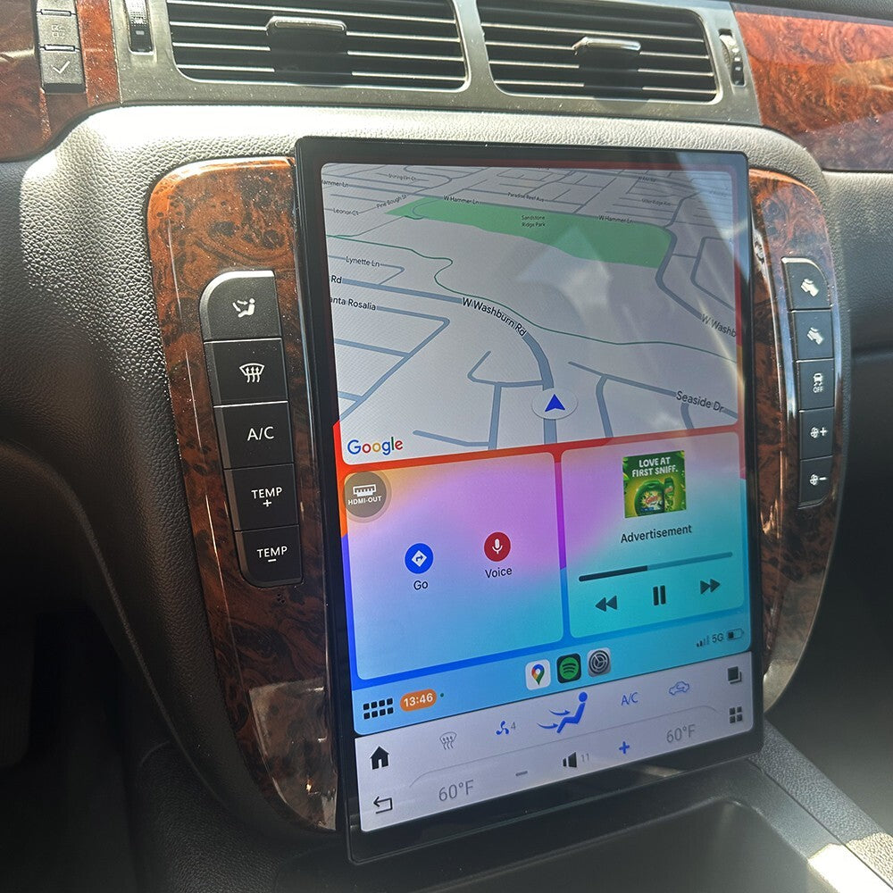 14 Android for Tesla Screen GPS Navi for GMC for Yukon for Chevrolet Tahoe Suburban 2007-13