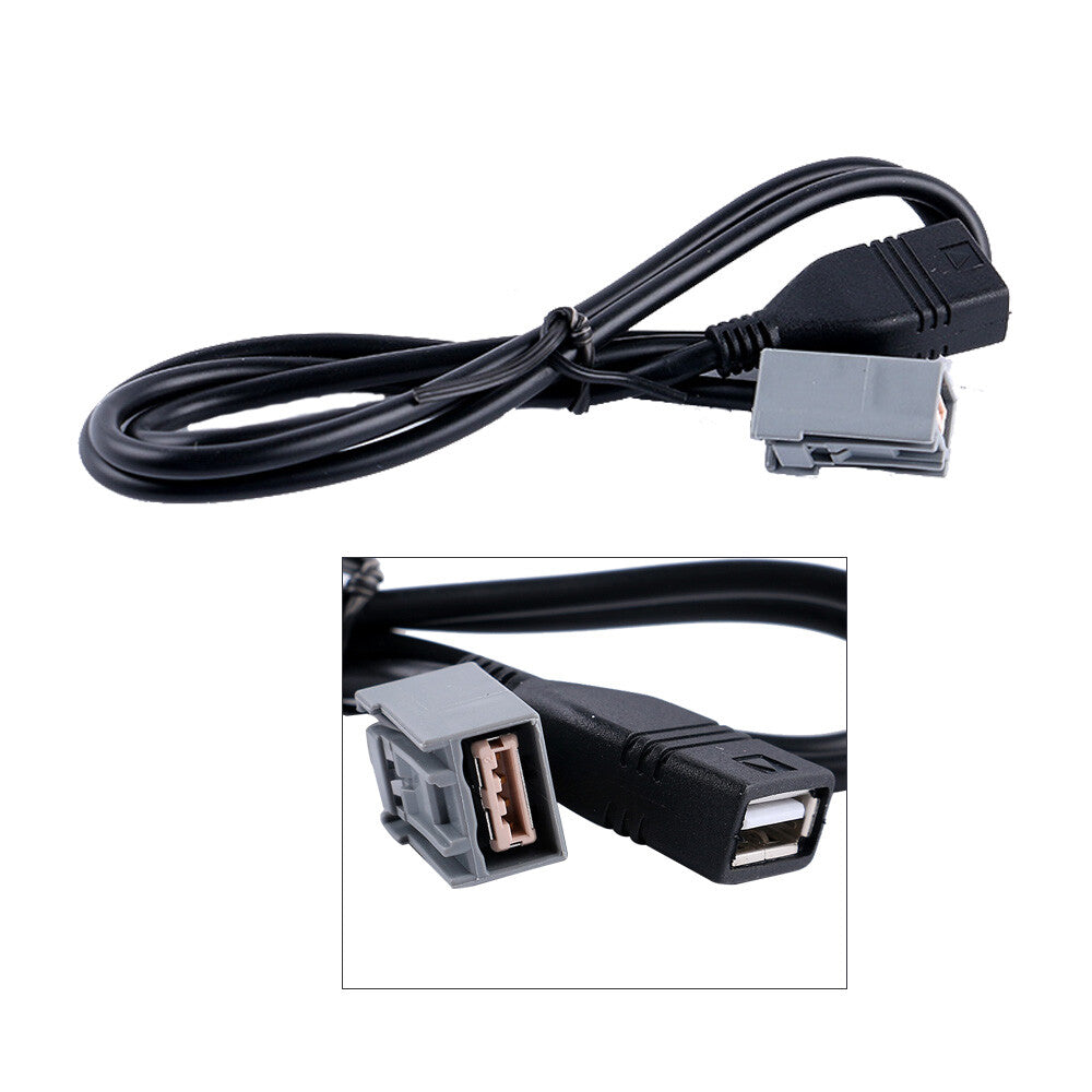 90cm USB Flash Drive AUX Adapter Cable Fits for Honda for Accord for Civic for CR-V Odyssey