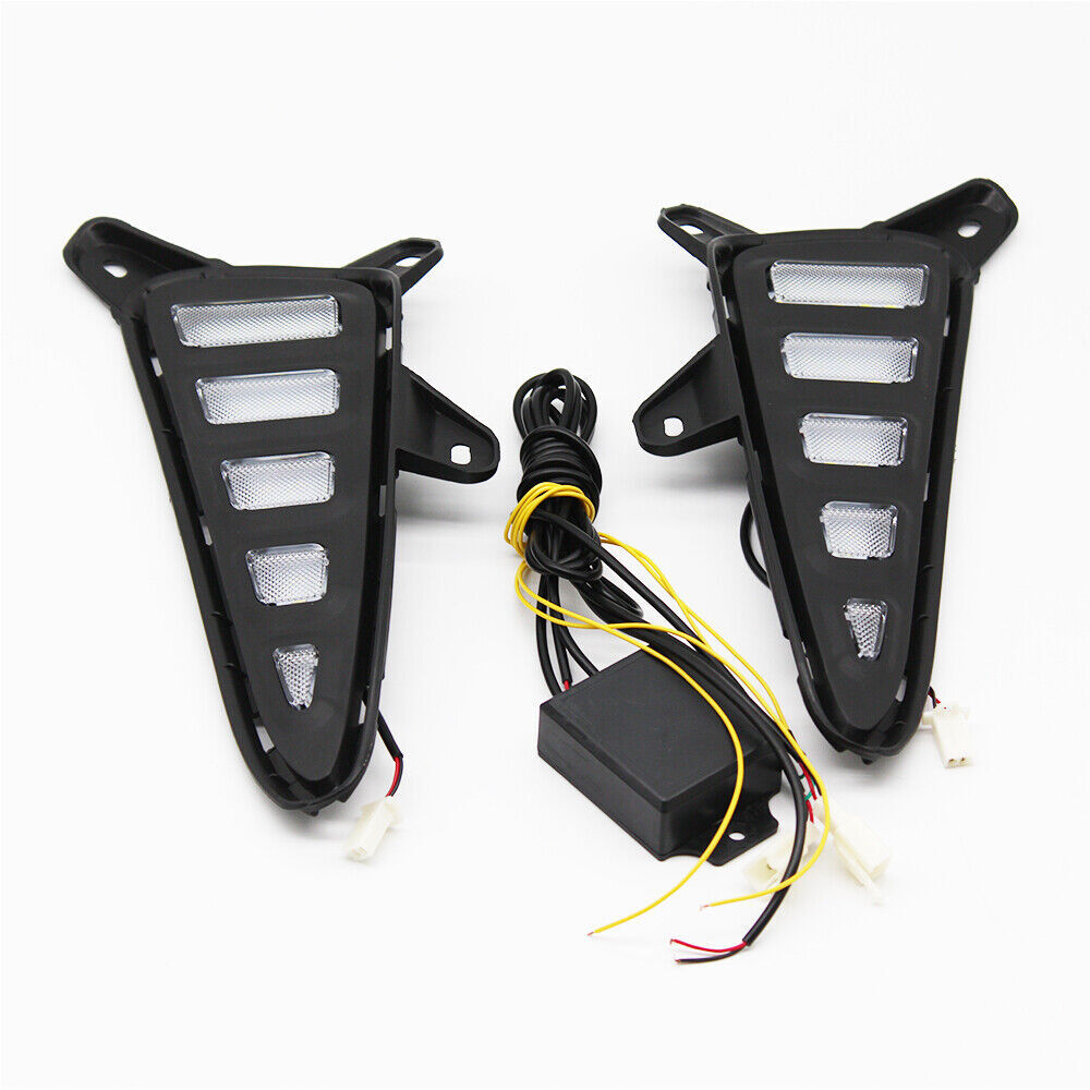 for Toyota C-HR CHR DRL 2016-2019 LED Daytime Running Light Turn Signal Fog Lamp