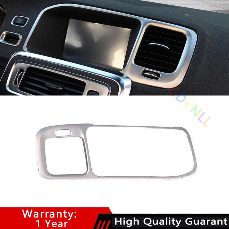 Fit for Volvo V60 S60 12-19 Silver Titanium Middle Console Navigation Panel Trim