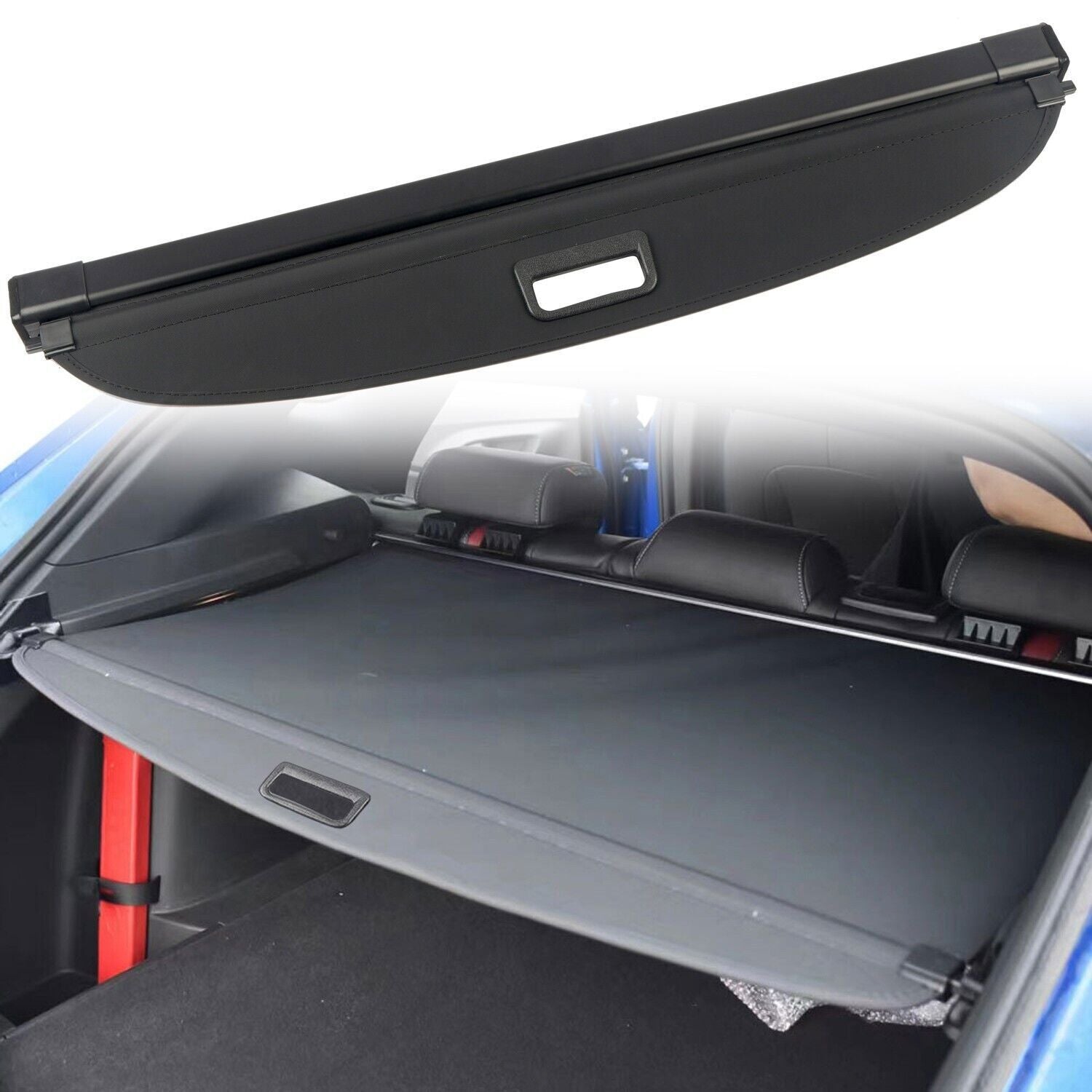 for Chevrolet Trax 2024 Car Rear Trunk Cargo Cover Security Shield Shade Black