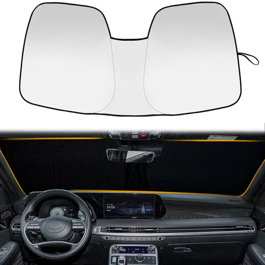 for Hyundai Palisade 2020-2025 Windshield Sun Cover Foldable Sunshade Blocks UV