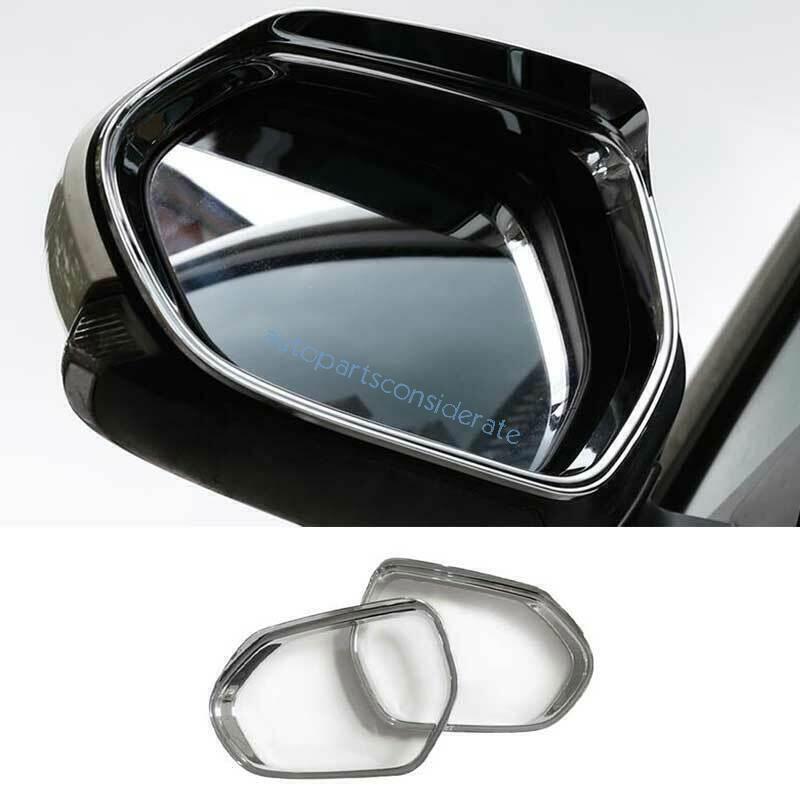 for Toyota CHR C-HR 2018-22 Chrome Rear View Mirror Rain Eyebrow Frame Trim 2PCS