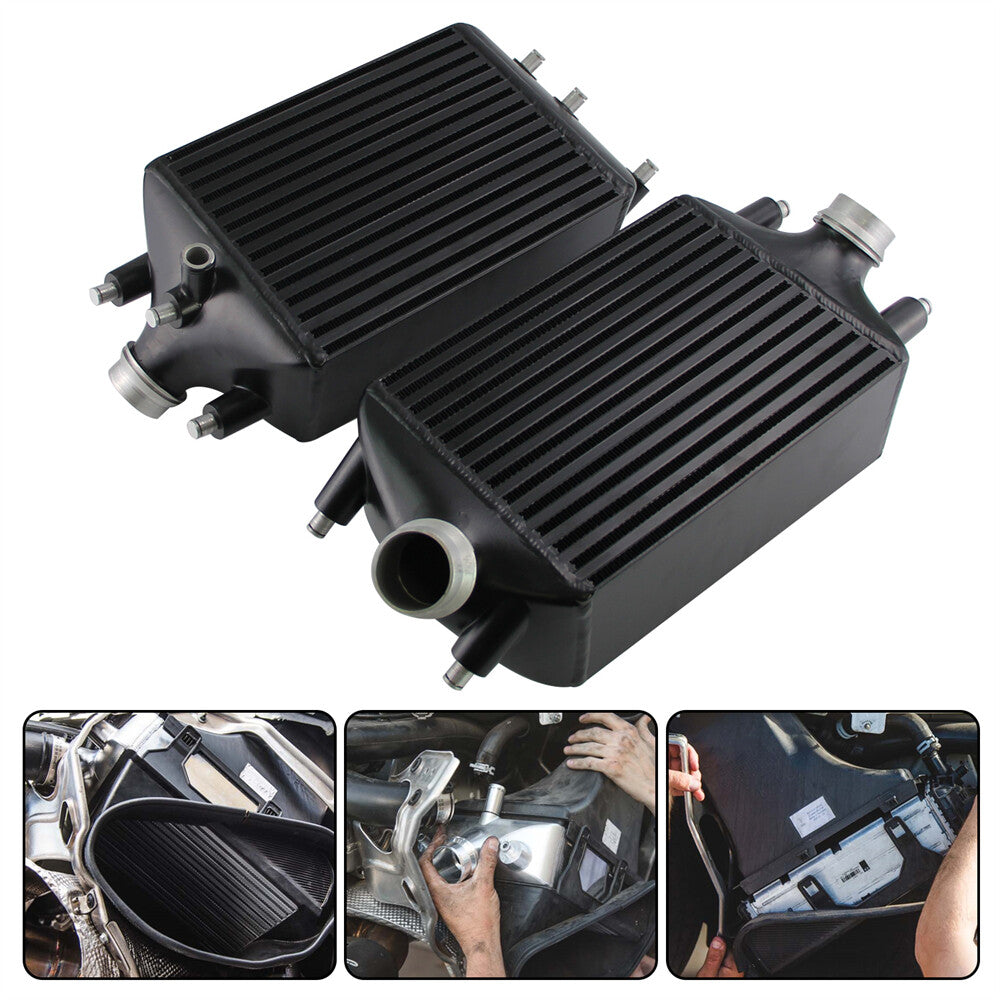 Twin Intercooler Set for Porsche 911 Turbo / Turbo S 991.1 991.2 2013-2019 Black