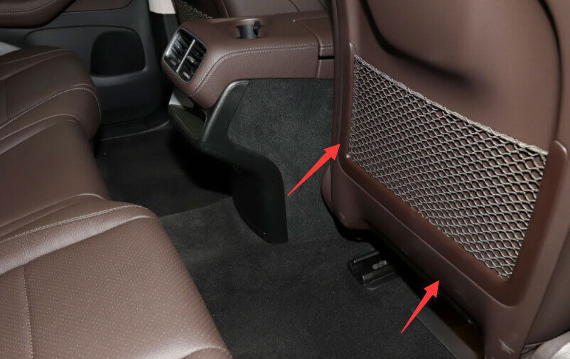 for Benz GLE 2020-23 GLS Wood Grain Inner for Seat Back Net Pocket Frame Cover Trim