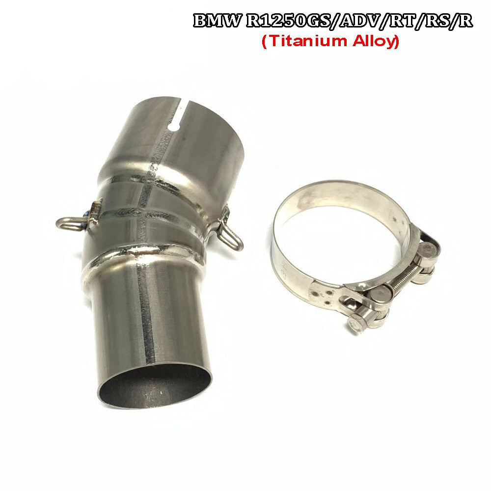 Pipe Muffler for BMW R1250GS ADV RT RS R Exhaust Mid link pipe 2019+ Titanium