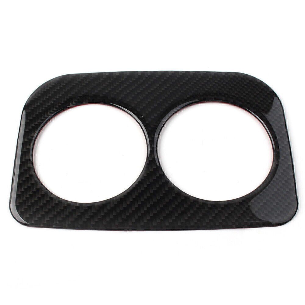 for Subaru Forester 2013-2018 2014 Carbon Fiber Rear Water Cup Panel Cover Trim