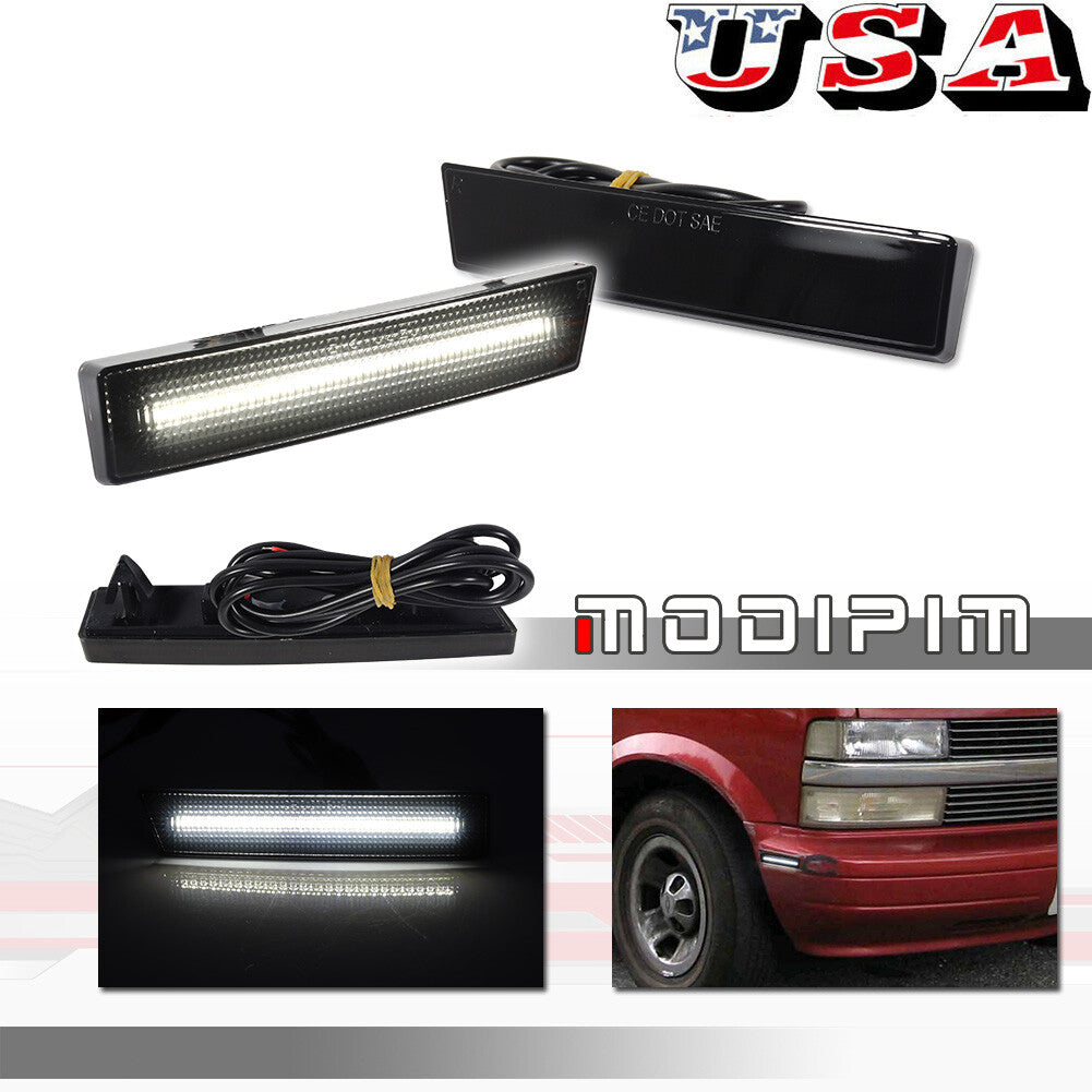 Two white side marker parking lights for 95-05 for Chevrolet Astro/ for GMC Safari Van