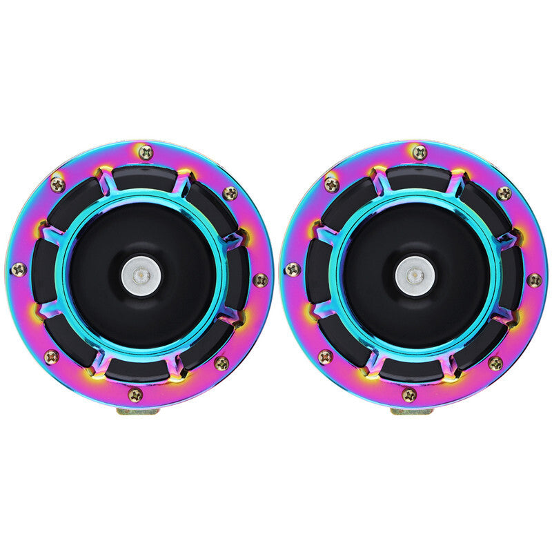 2PCs Car Waterproof 12v 110DB Super Loud Compact Electric Blast Tone Horn Kit
