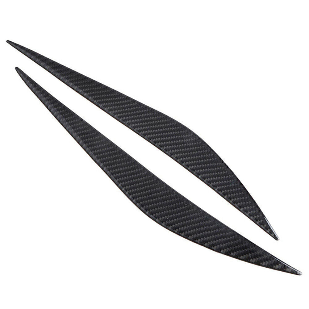 Carbon Fiber Headlight Eyebrow Eyelid Cover Fit for BMW 3 Series 2013-2017 F30 Pair