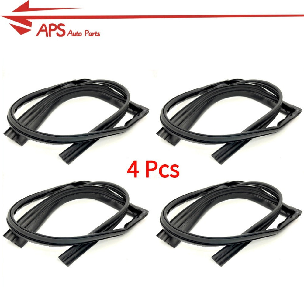 4-piece weather window seal for 2016-2021 for Honda HR-V door glass operating passageway