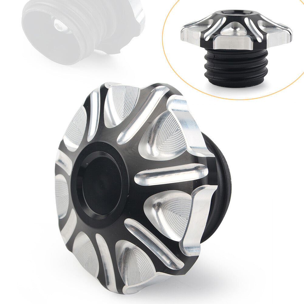 CNC Billet Vented Gas Cap Fuel Tank Right-hand Thread Fit for Harley Sportster