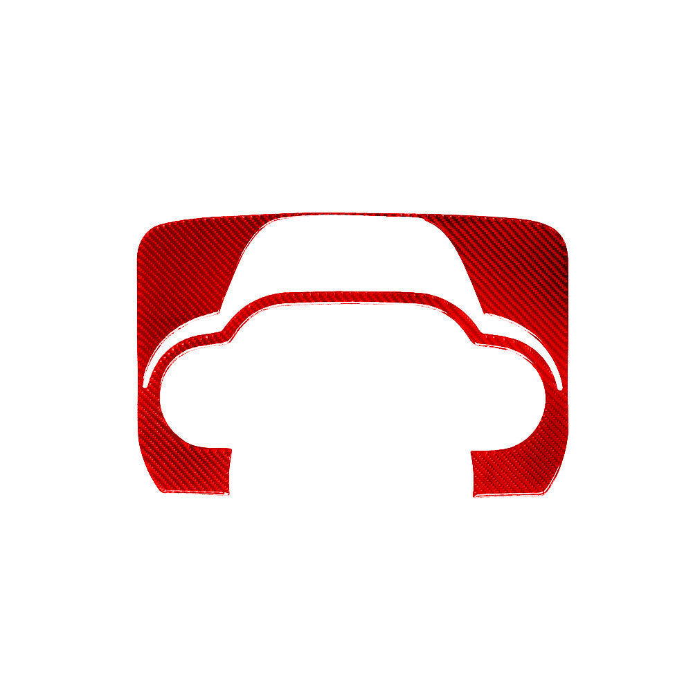 Red Carbon Fiber Interior Speedometer Frame Cover Trim for Jeep for Wrangler 2007-10