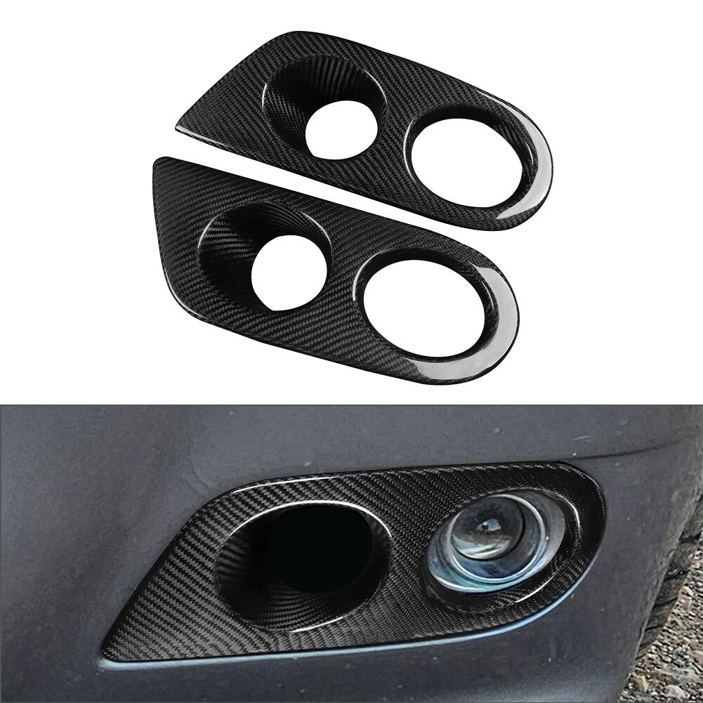 Carbon Fiber Front Fog Light Frame Cover for BMW E46 M3 2 Door 2001-2006