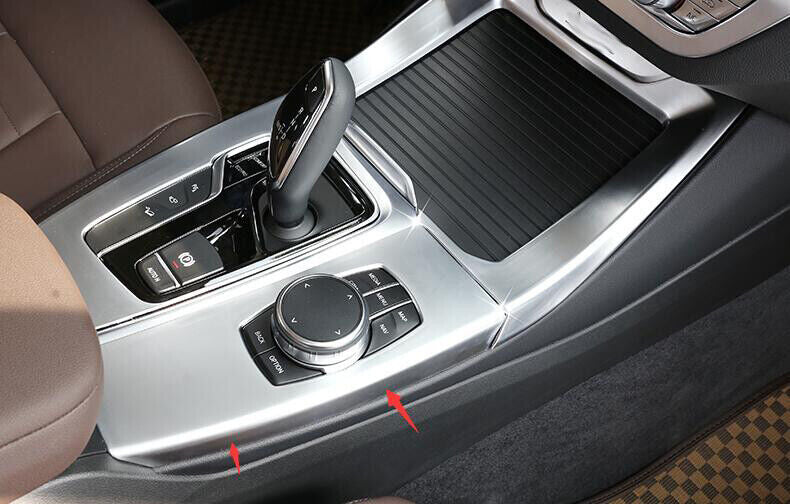 Silver ABS Central Console Multimedia Panel Trim for BMW X3 G01 X4 G02 2018-2021