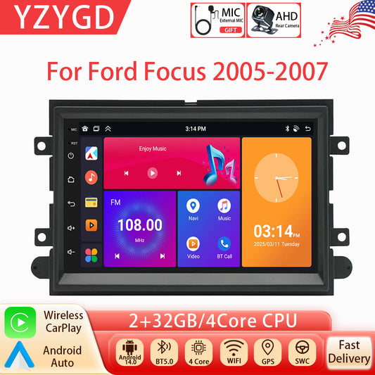 Android Auto Carplay for Ford Focus 2005-2007 Car Stereo Radio GPS Navi Screen