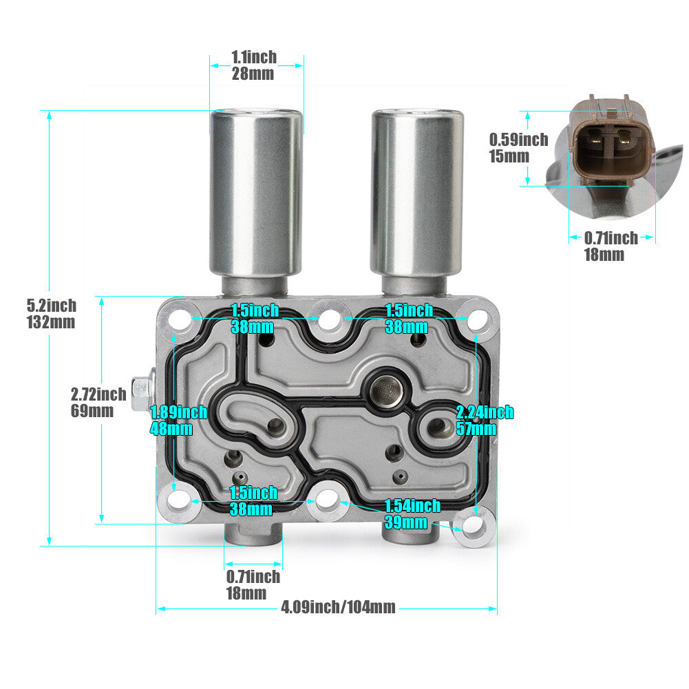 28015-PLX-305 For 2001-2005 for Honda for Civic Transmission Dual Linear Solenoid 90428D