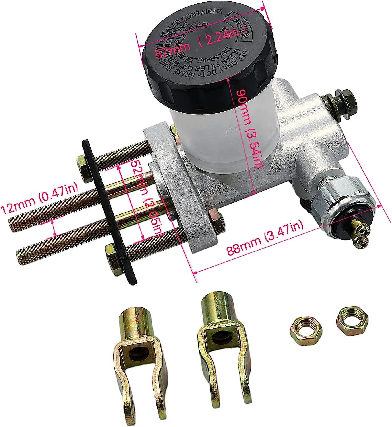 Brake Master Cylinder for 90cc 110cc 125cc 150cc 200cc 250cc Go Kart Buggy Sunl