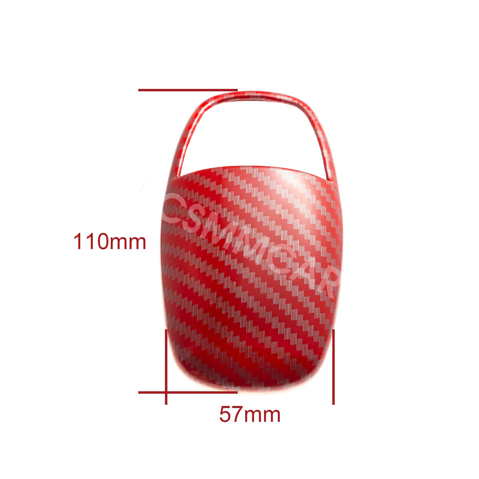 Shift Knob Cover Red Carbon Fiber Fit for Dodge for Challenger /Charger 2015-2021