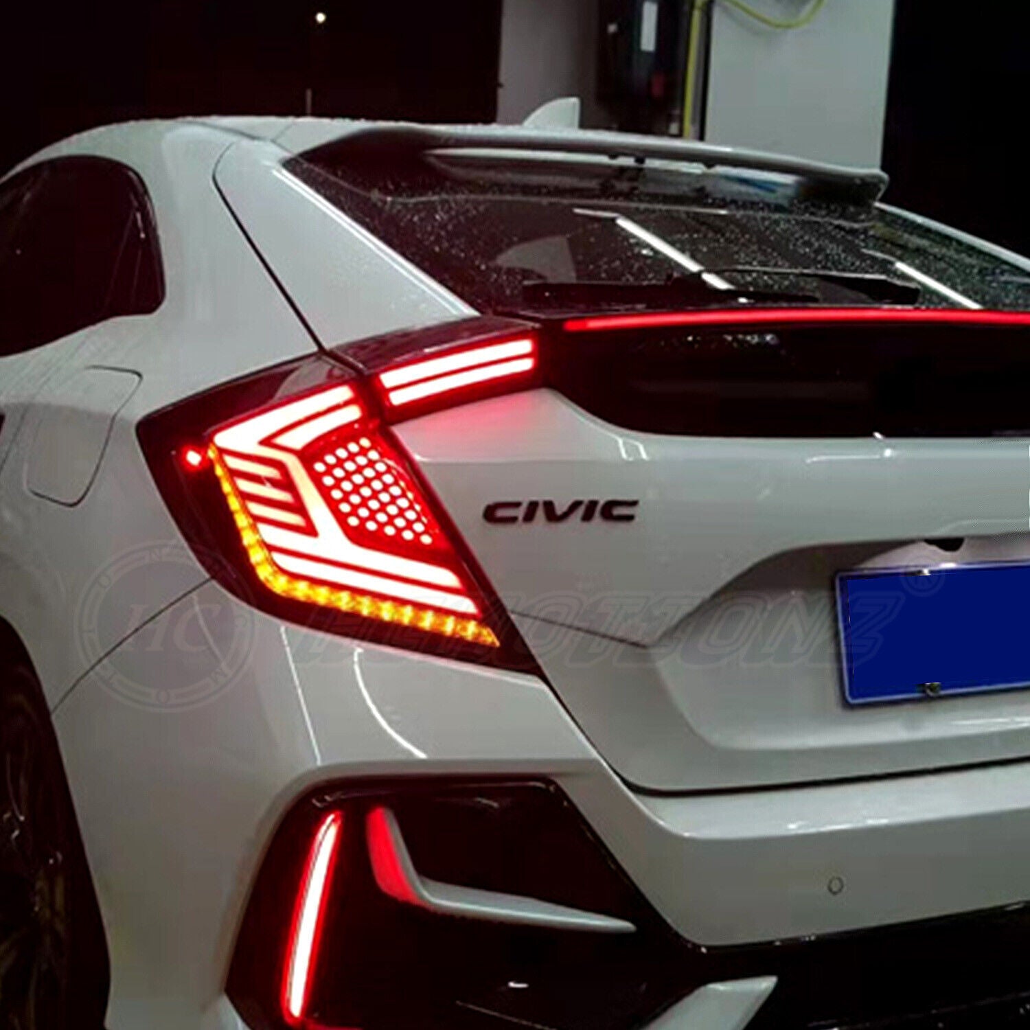 LED Tail Lights for Honda for Civic Hatchback FK7 FK8 2017-2021 Rear Lamps