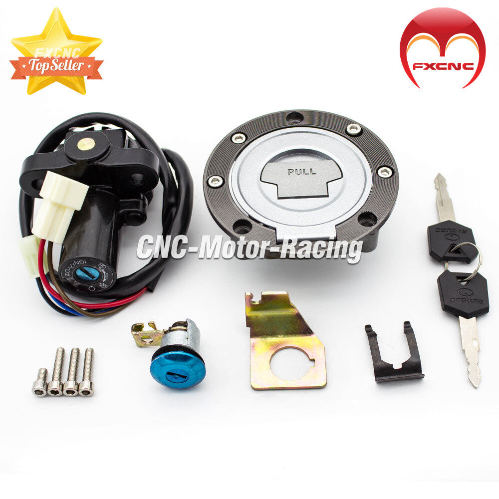 Fuel cap ignition switch, for seat lock, and key set suitable for Yamaha YZF R1 R6 2000 - 11