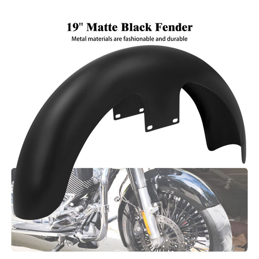 Matt Black 120/ 19Wrap Front Fender for Harley Touring Road Electra Glide 96-23