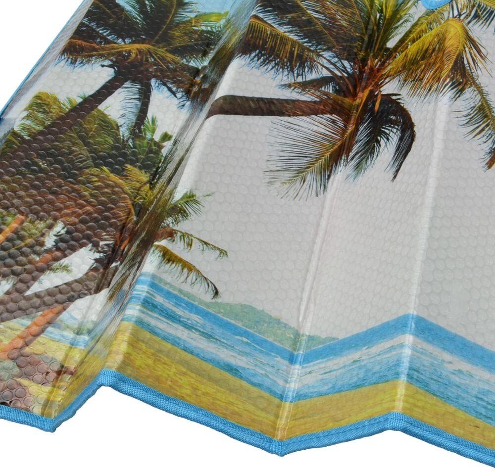 Palm Tree Tropical Car Windshield Sunshade Front Window Sunshade Automatic Sunshade