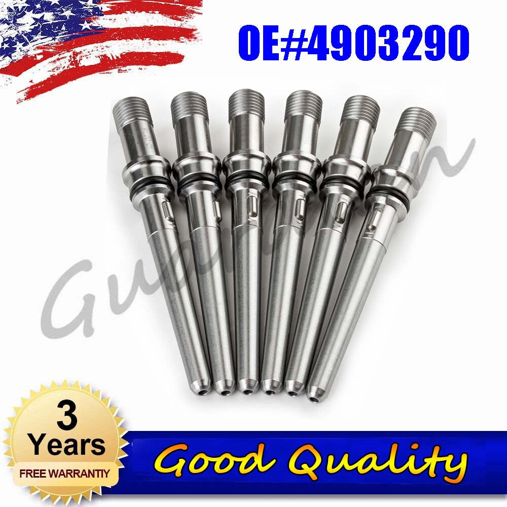 6x Injector Connector Tube 4903290 2003-2012 for DODGE DIESEL 5.9L 6.7L