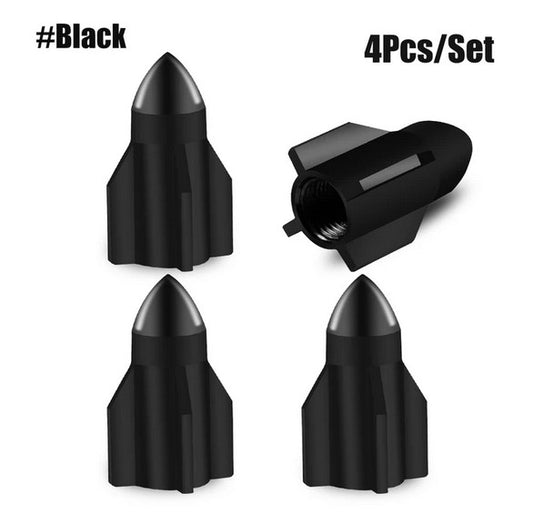 Car tire valve cover rod air dust cover silver Punisher skull  for ford  4-piece set