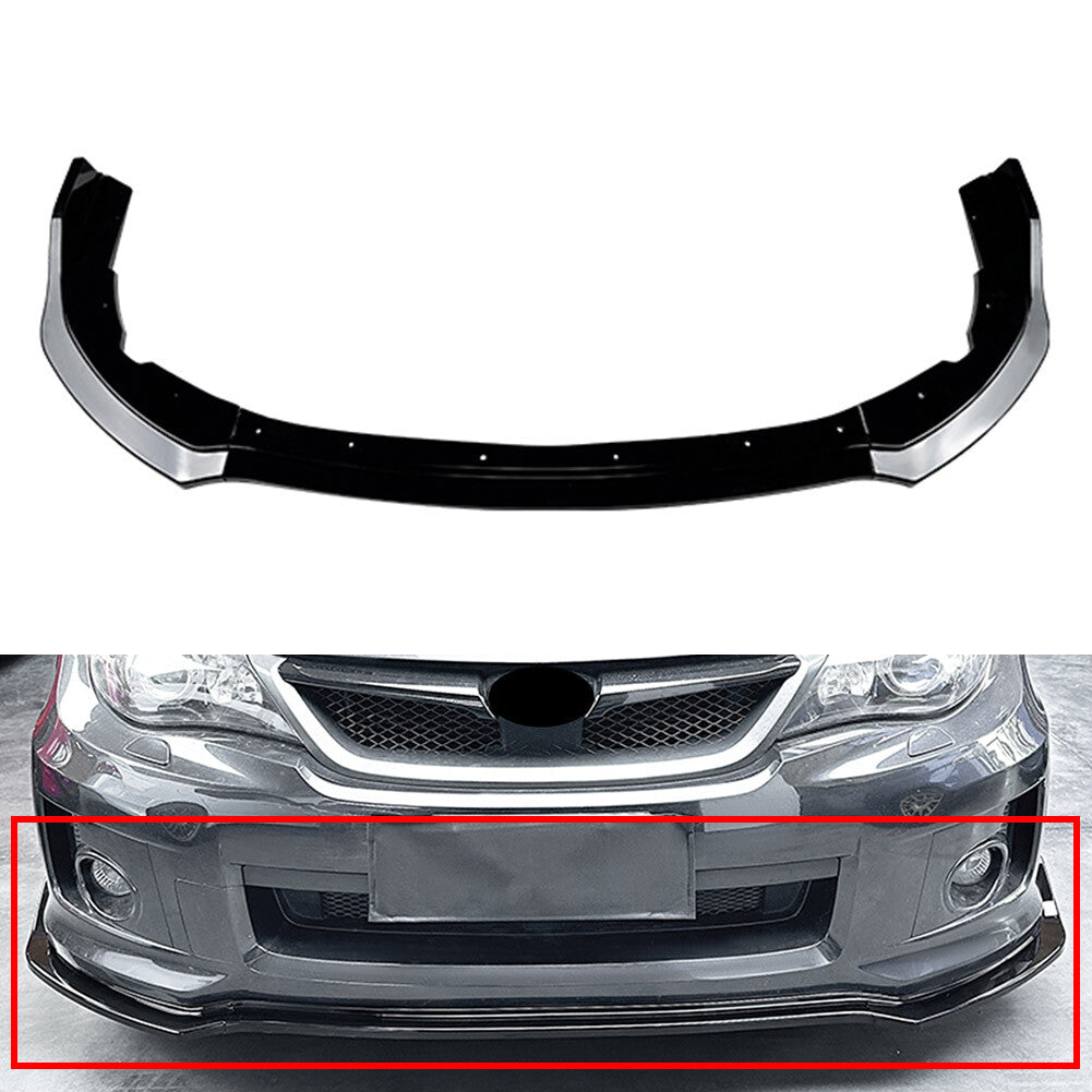 Front Bumper Spoiler Splitter Lip fit for Subaru Impreza WRX STI 2011-2014
