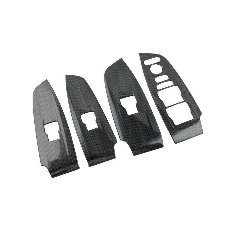 Glass Window Lifting Lock Panel Trim for Honda Accord 2018-2022 Black Titanium
