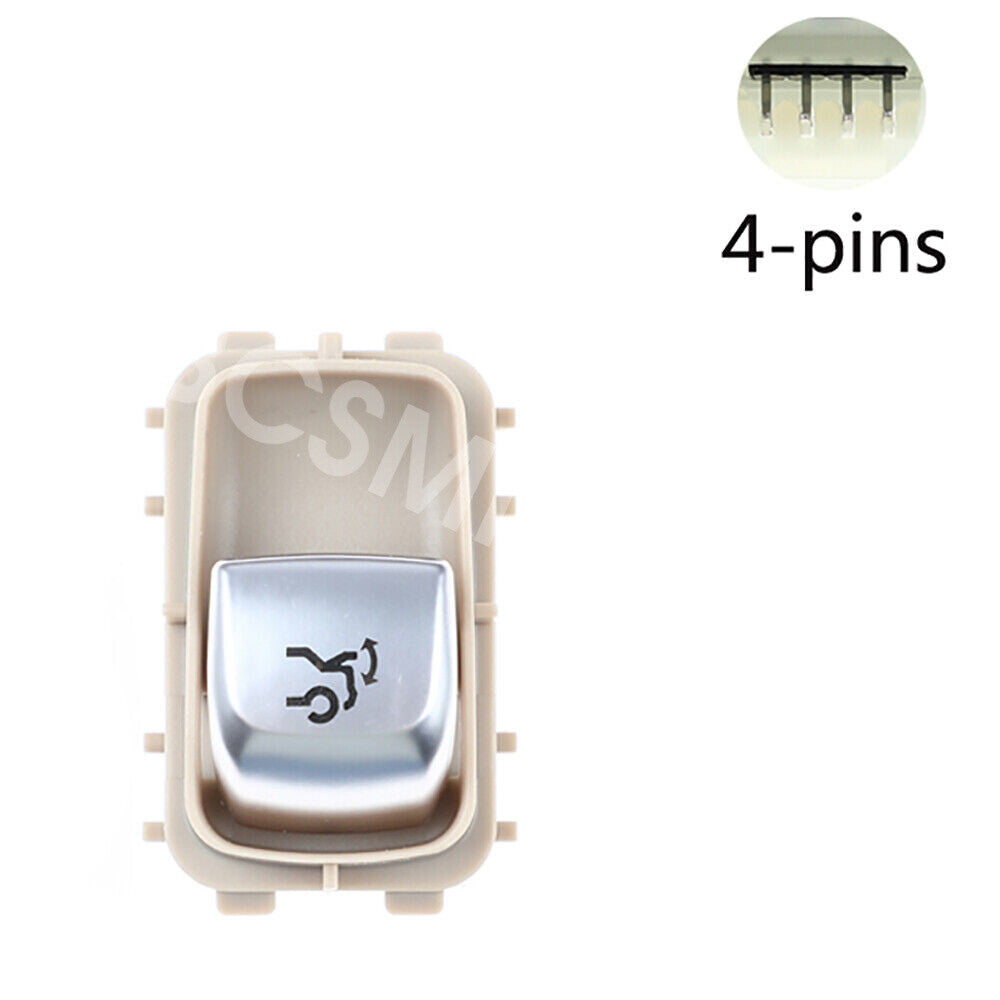 Car Tailgate Push Button Control Switch Trim Fit for Benz C-Class W205 2015-2020