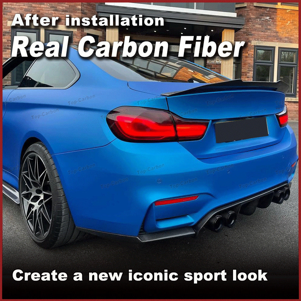 REAL CARBON Rear Bumper Spoiler Splitter Flaps for BMW F80 M3 F82 F83 M4 2015-19