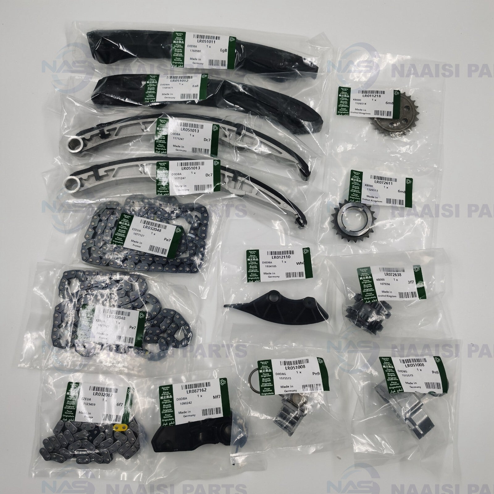 14-piece timing chain kit for 10-15 for Land Rover LR4 for Range Rover 3.0L 5.0L V8 DOHC