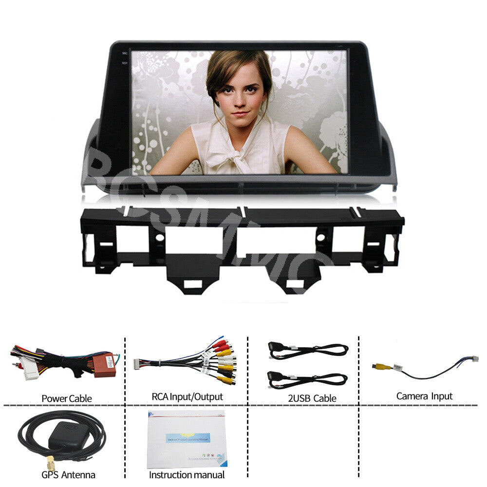 For Apple CarPlay Fit for Mazda 6 2004-2015 Android 13 Car Stereo Radio GPS WIFI