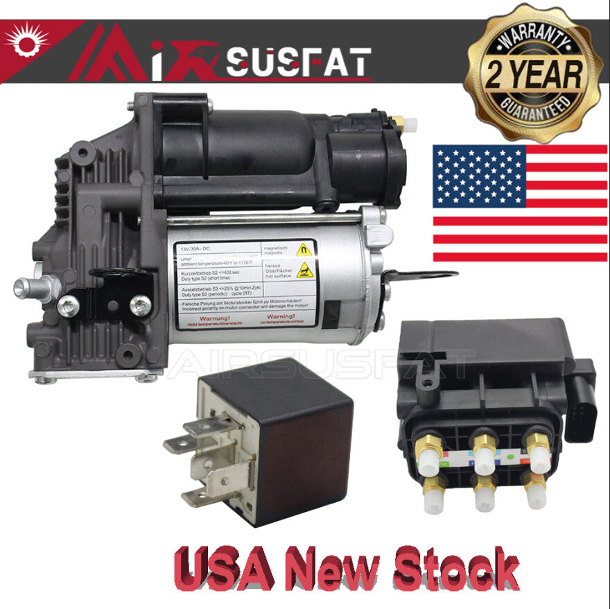 Suspension Air Ride Compressor Pump For 07-13 for Mercedes S550 Valve Block Relay