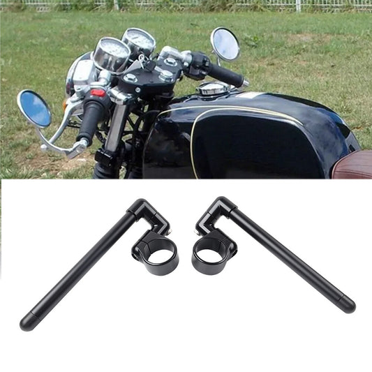 Cafe Racer Bars 7/8 Motorcycle Universal Clip-On Handlebar Fork Tube 51MM