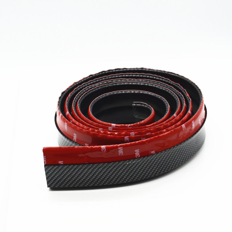 Universal Carbon Fiber Front Bumper Lip Spliter Chin Spoiler Body Trim 2.5m(8ft)