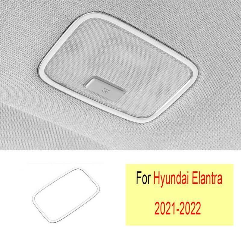 for Hyundai for Elantra 2021-2022 Silver Titanium Rear Reading Lamp Frame Cover Trim