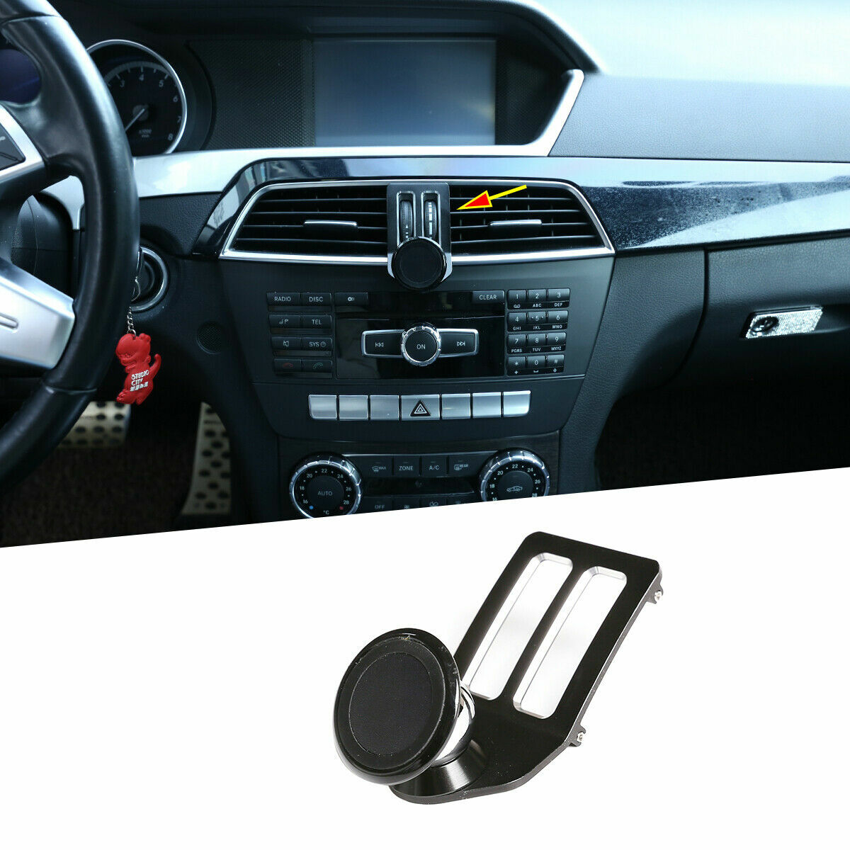Carbon fiber door mechanical switch button decorative sticker for Corvette C8 2020-23
