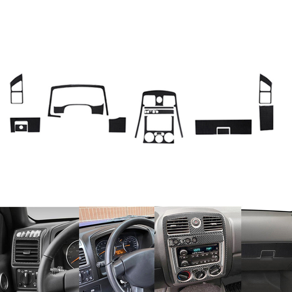 27Pcs Carbon Fiber 4Door Dash Cover Trim Kit For Colorado 2004-12/ for Canyon 2005-12
