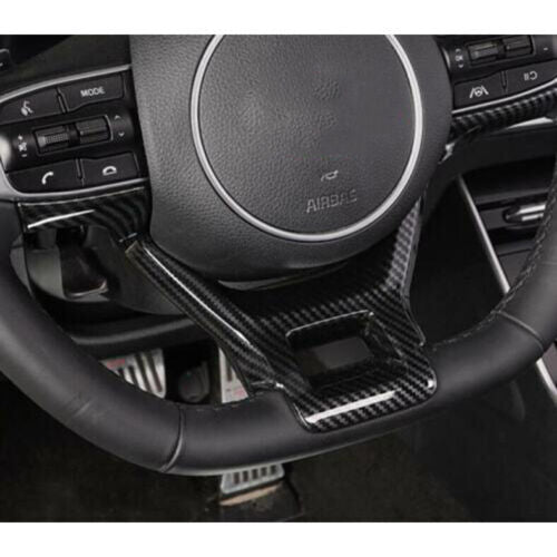 for Kia K5 2021-2023 Carbon Fiber ABS Steering Wheel U type Frame Cover Trim 1X