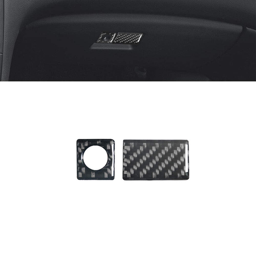 2x for Toyota Celica 2001-2005 Carbon Fiber for Co -pilot Glove Box Handle Cover Trim