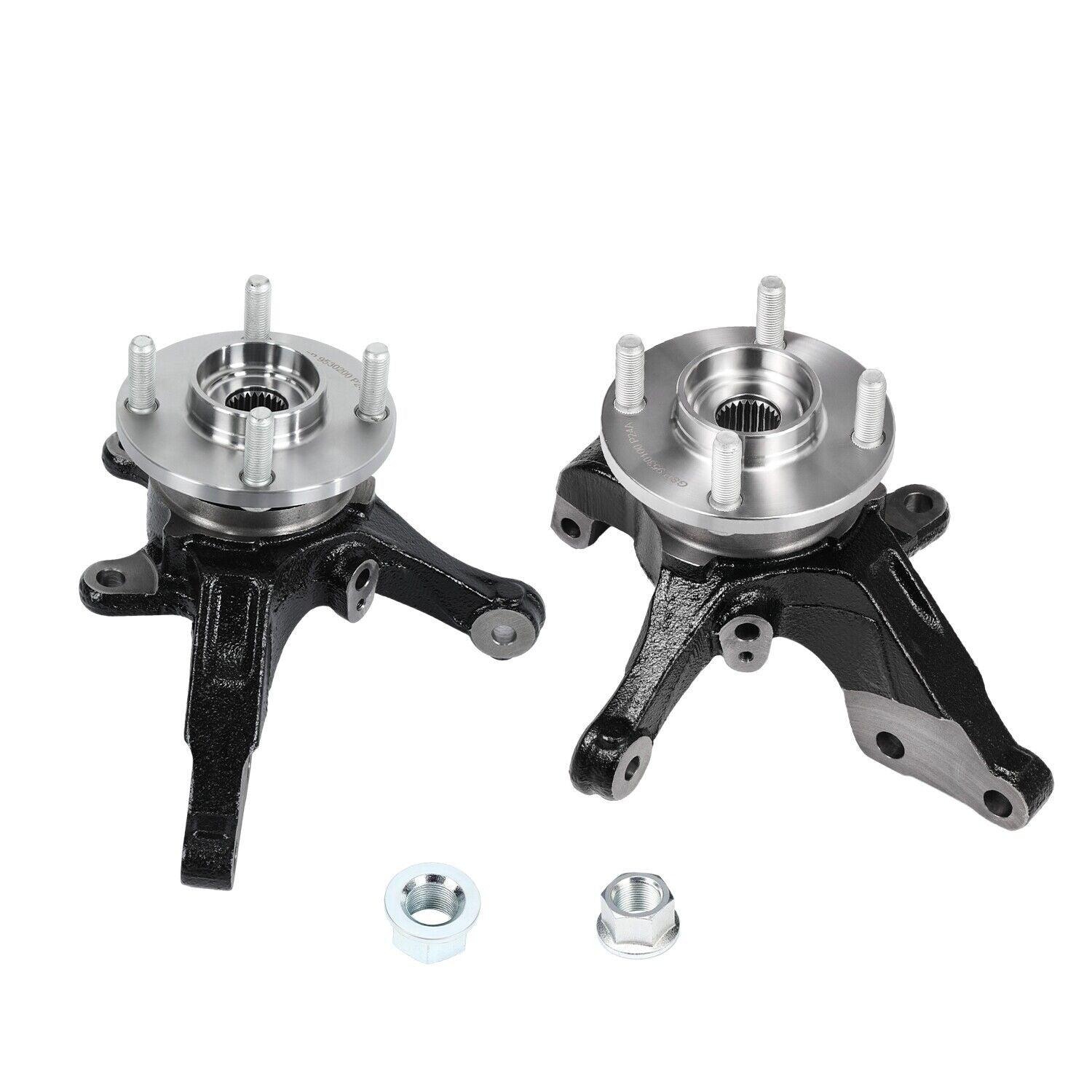 Pair Front LH RH Wheel Bearing Hub Knuckle Assembly for 13-19 for Nissan Versa 1.6L